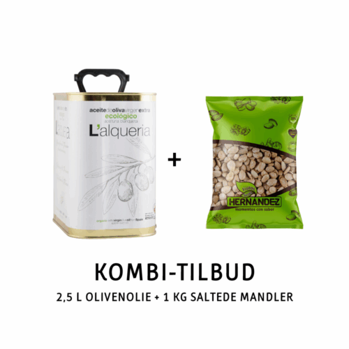 KOMBI-TILBUD! Blanqueta 2,5 l & 1 kg saltede mandler
