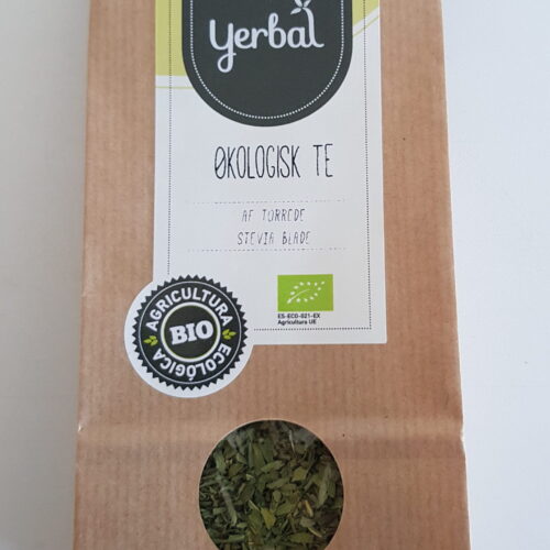 Økologisk te lavet af tørrede stevia blade