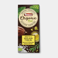 Mørk Økologisk Chokolade 70% med Olivenolie og Salt