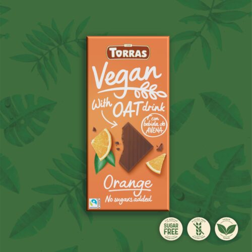 Økologisk vegansk chokolade med havredrik og appelsin I ESAmor