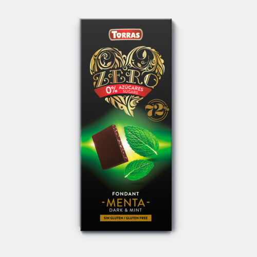 Mørk Økologisk Chokolade 72% Med Mint (Sukkerfri) I ESAmor